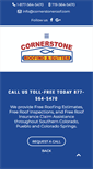 Mobile Screenshot of cornerstoneroof.com